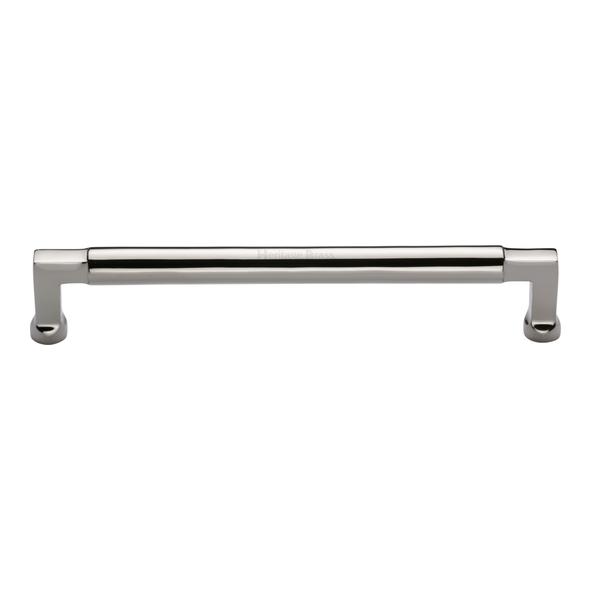 C0312 203-PNF • 203 x 218 x 40mm • Polished Nickel • Heritage Brass Bauhaus Cabinet Pull Handle